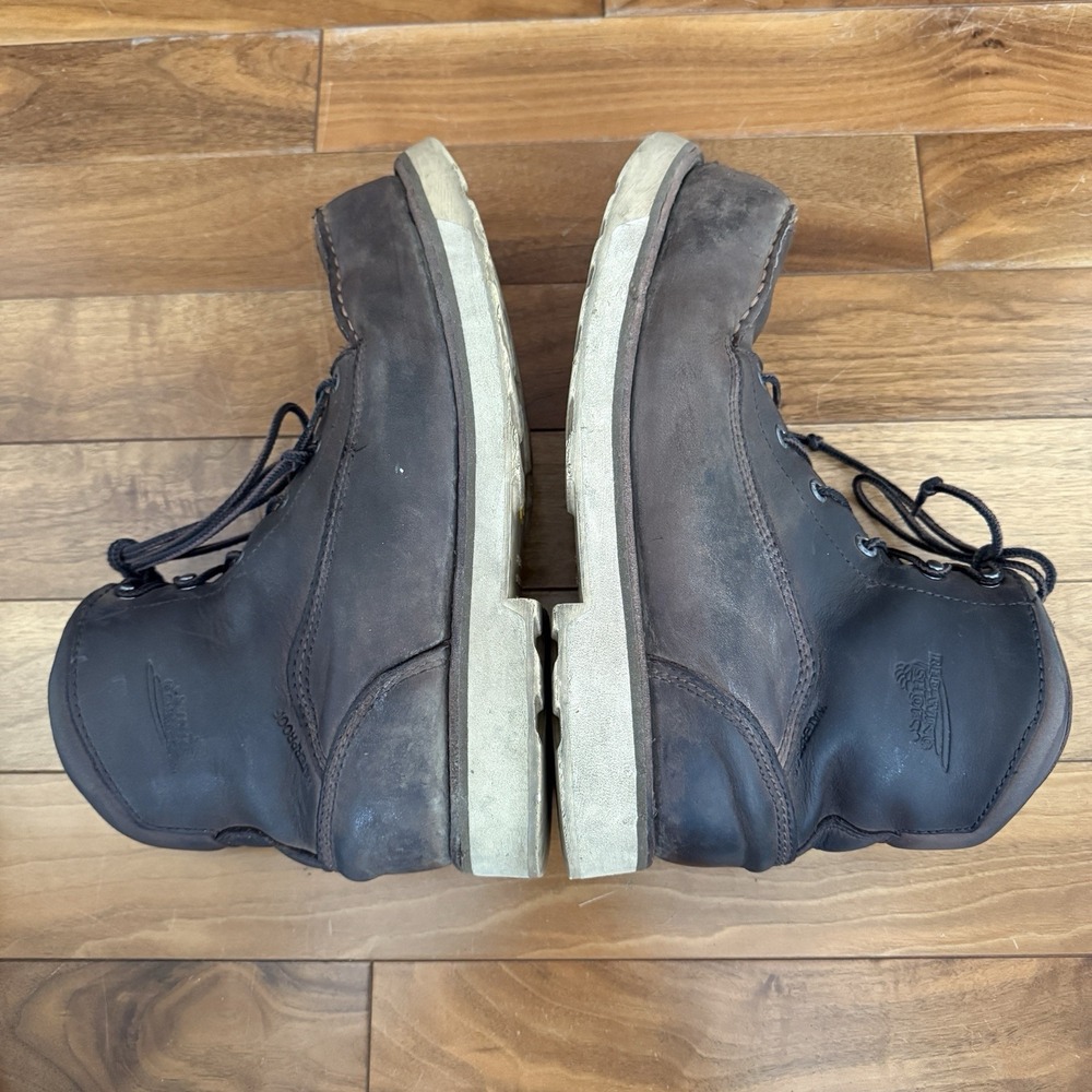 Red Wing Boots Men's Size 9 ASTM F2413-18 Brown Vibram Sole Waterproof - Picture 7 of 9